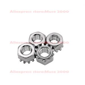 K type hexagon nut with tooth washer 304 steel 4#-40 6#-32 8#-32 10#-24 10#-32 1/4-20 5/16-18 3/8-16 coarse fine thread UNC UNF