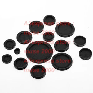 ECO rubber grommet Drilling hole 16-100mm dust proof 2 sides clip round ring wire cable protector outlet wire sleeve cap cover