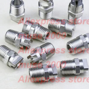 1/4 inch 95 angle  flow flat fan spray nozzle stainless steel clean quench fire dust control cooling water jetting high pressure
