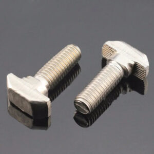 20 30 40 45 Type M5 M6 M8 bolt Alloy section Bar connector Bolt T Shape head aluminum structual steel bar For EU standard