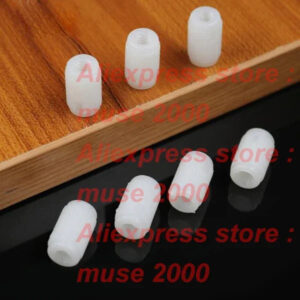 M6 furniture pre embreded nut double end connectig pole to pole straight Pass though connector 15 18mm thick board connector