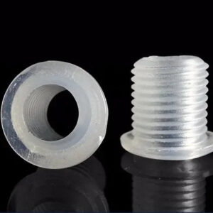 M10 Length 8 12 15 20 mm hollow screw pitch 1.0mm Transparent clear LED Light decoration screw,plastic wire grommet cable outlet