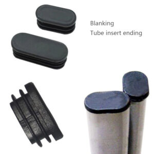15*30 16*34 20*40 20*50 25*50 30*50 30*60 30*70mm white tube ending oval elliptical flat tube insert end plug chair feet pad