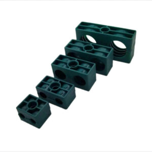plastic clamp 2 holes Hydraulic pipe tube clamp 6-42mm ship oil tube PP plastic clamp liquid gas laboratory tube DIN3015