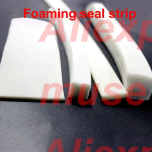 10 15 20 x 10 15 20 25 30mm foamed silicone Flat White rubber seal strip square oblong adhesive tape backed window door