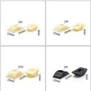 M6 M8 M10 Crescent plastic washer arch semicircle furniture larger dining table full thread pole connector washer