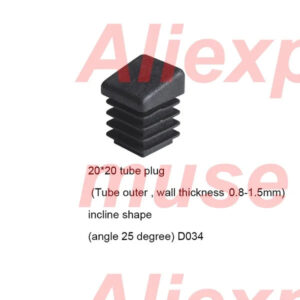 20x20mm incline plastic plug suqare fold chair slope leg tube plug tube insert end, lean cahir leg pad end cover cap