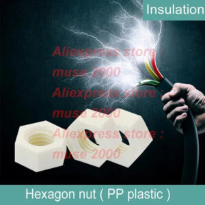 PP white plastic nuts M3 M4 M5 M6 M8 M10 M12 M14 M16  M18 M20 m24 Hex nut fastener bolt screw set acid and alkali resistance