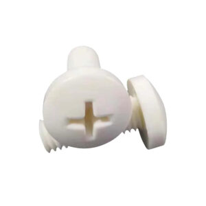 White PP plastic screw m2 m3 m4 pan head bolt Length cross drive pan head chemical resistant isulation Electrical fastener