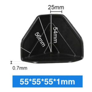 55mm wood furniture corner cover protect 3 sides protecting Black furniture table board palte transport anti scratch