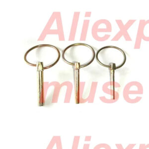 Steel safety pin O ring split pin Dia M4.5 M5 M6 M6.3 M8 M10 Length 30 35 40 45 50 60mm steel spring pin DIN11023