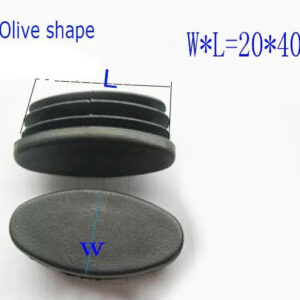 20x40 Olive shape tube insert ends,tube pipe plug,furniture chair bed feet led ending cap pads,oval pile pole dust proof covers.