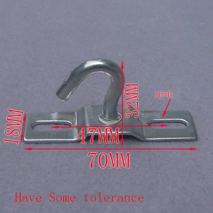 Ceiling light hooker hanger hanging plate Length 75 80 95 mm screw fasten wall anchor plate washer - Image 2