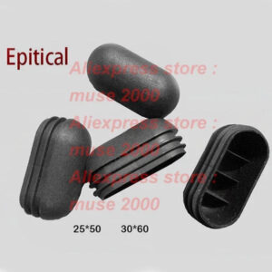 25x50 mm Epitical arched tube insert end cap pile pole pipe cap chair feet pads cover plastic ending folding chair shelf bed