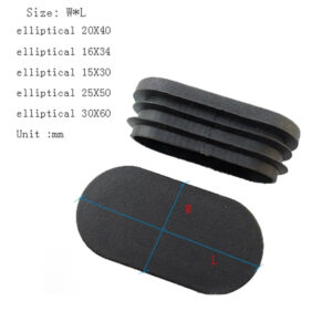 Elliptical/olive/arched 50 pcs 10*20 15x30 20x40 16x36 25x50 30x60mm tube plug cap cover pad ends tube insert end chair leg feet