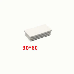 30X60mm white tube plug oblong rectangle pipe plastic end blanking tube inserting end chair feet pad led end cover cap