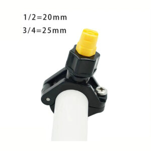 1/2 3/4 inch clamp tube flat fan shape jetting spray nozzle car washing plastic nozzle corrosion proof