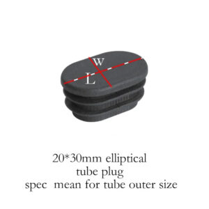 20x30mm plastic tube plug ending tube insert end furniture feet pad elliptical olive   pad ends  chair leg feet