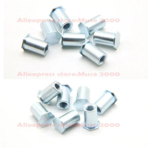 rivet nut M5 hole 7.2mm 5-40mm length BSO Carbon steel Self-Clinching closed end pressured nut thin board plate fastener column