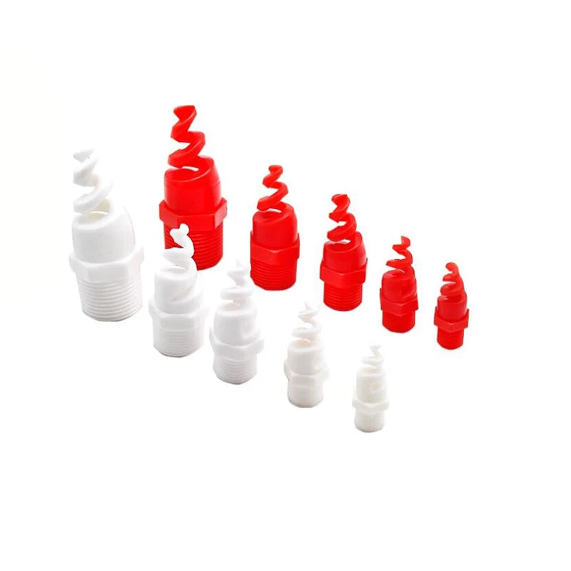 1/2 1/4 3/8 1 inch helix spray nozzle sprayer nozzle pp plastic for waste gas Depressurization tower,gas denitration - Image 3