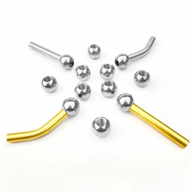 CNC water nozzle straight line bend brass M8 hole tube spray nozzle Length 5-100mm - Image 2
