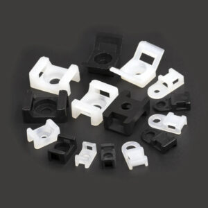 Cable tie seat HC Nylon Saddle fixed seat white black plastic cable tie nylon wire zip fixing basement cable holder Wire tiding