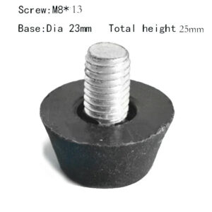 M8*13x23mm screw feet pad, pre-embredded nut insert end adjustable feet leg pad plug Screw-in Furniture Cabinet Table Levelling