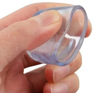 18mm chair feet leg cap feet ends,cover pad transparent PVC clear plastic tube feet end furniture table desk tube inserted end