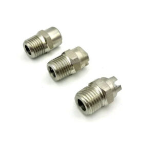 1/4 inch BSP 80 degree male thread angle  flat fan spray nozzle water jetting steel high pressure car washing nozzle