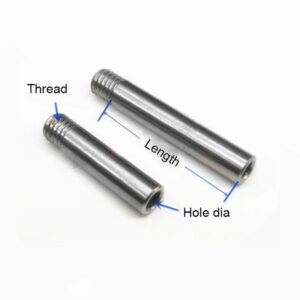 CNC washing straight line nozzle 304  M5x0.8 pitch  thread 3mm hole tube spray nozzle Length 5-300mm