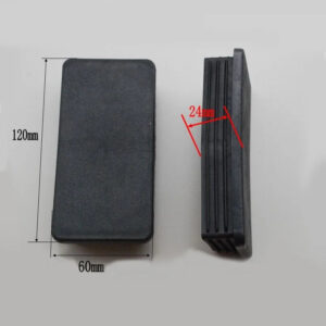 60*120 mm tube insert plastic tube plug pipe end pad cover cap ending rectangle oblong furniture pole column outdoor indoor