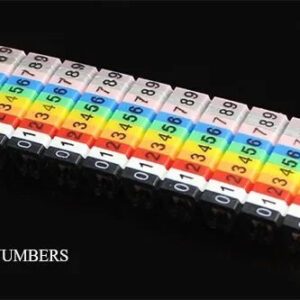 10 Colors wire marker,ID 0.7cm CAT6 Computer PC internet cable number marker wire assort Network wiring CAT6 TWIST PAIR