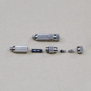 No.5 Textile machine wetting water atomizing spray nozzle,filtering net 3/16 inch thread High pressure mist fog coolling nozzle