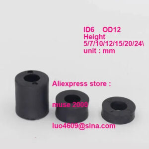 M6 x12 x 5 7 10 12 15 20 24mm Washer plastic Wall TV highten spacer heightblack thicken flat washer wall spacer hanging TV