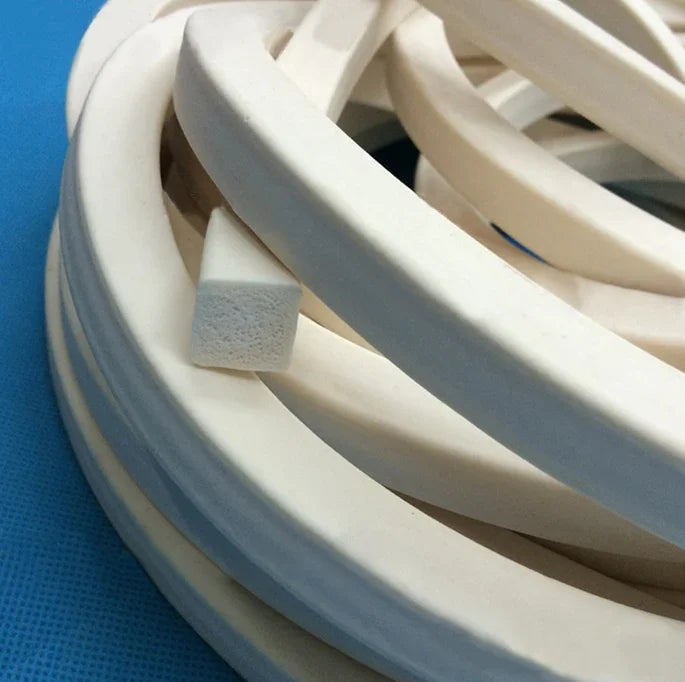 10 15 20 x 10 15 20 25 30mm foamed silicone Flat White rubber seal strip square oblong adhesive tape backed window door - Image 2