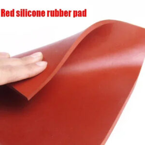 Square 100x100mm thickness 5 8 10 mm red silicone rubber damper block washing machine cushion air conditioner chair feet pad