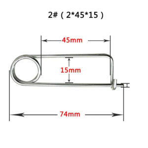 Brooch steel Steel safty dia 2 3 4 5 6 6.5 8mm square shape spring pin quick lock Brooch locking fastener car