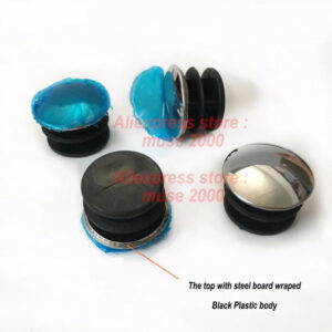 22 25 40 50mm steel wrap surface top cover tube insert end plug blank tube chair cover,Goods shelf feet cover,chair feet