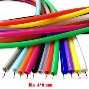 4x6 Black white pink orange blue green yellow purple Silicone rubber tube inner x outer dia pipe Hose plumbing fish tank water