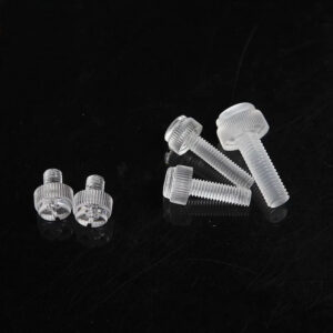 M3x 6 10 16 knurled clear PC bolt slotted drive Plastic screw nut light cable set screw thumb bolt fastener transparent PC screw