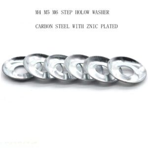 m4 m5 m6 step washer carbon steel znic plated countersunk screw washer hollow socket head cap head step washer Concave convex