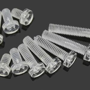 M6x 8 12 mm Plastic screw,Transparent clear M6 Bolts,Round Head slotted drive,acrylic PC LED Lighting screw Toy Plane ship DIY