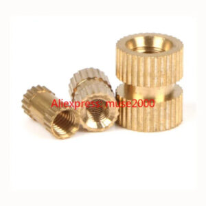 molding Brass nut UNC 1/4-20 8-32 1/4-28 plastic parts accessary detachable phone injection nut brass knurled nut electronic