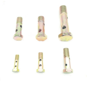 double four hole M8 M10 M12 M14 m16 m18 M20 hollow screw Diesel engine oil recyle return tubing hinge hydraulic oil bolt Screw