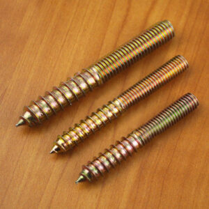 M6 m8x40 50 60 70 75 80 90 100 stairs Double thread bolt Screw staircase stairway single selftaping M6 M8 thread furniture sofa