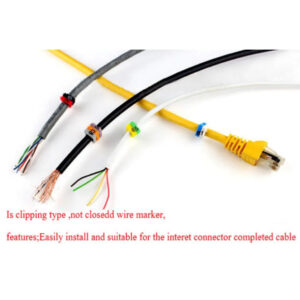 10 Colors wire marker,ID 0.5cm CAT5E Computer PC internet cable number marker wire assort Network wiring CAT5E TWIST PAIR