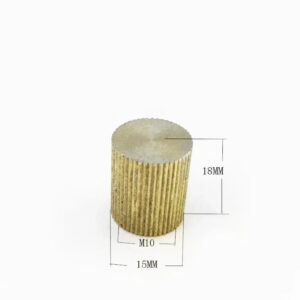 M10 pitch 1.0mm brass knurled thumb nut dia 15mm handle nut light cap nut cover thread tube end decoration fastener