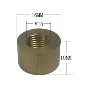 Round column M10*1 brass nut heighten nut spacer brass Vintage lights hollow screw chandelier copper lamp holder connector