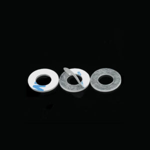 Adhesive Backed PVC Hard Plastic Clear Washers, Sizes M2-M12, 0.5-1mm Thick - Shock-Proof Gasket Insulation