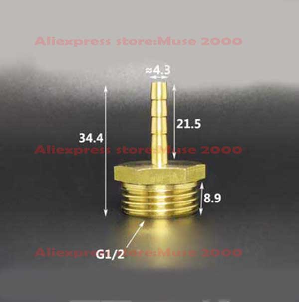4 5 mm Quick fitting Brass Y T L Tee elbow female male thread connector tube joint Splicer Pipe Fitting Hose Copper coupler - Image 4